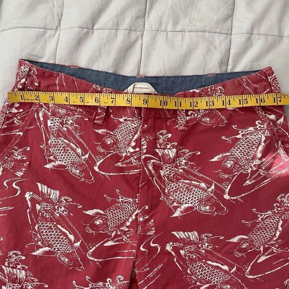 Polo Ralph Lauren Shorts Mens 33 Red All Over Print Koi Fish Relaxed Fit… - Picture 4 of 8